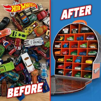 HOT WHEELS Araba Saklama Kutusu 29 Araç Kapasiteli - 3