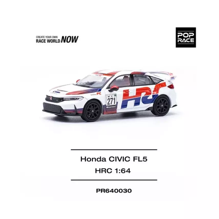 HOT WHEELS Pop Race 1/64 Honda Civic Type-R FL5 HRC / PR64-030 - 2