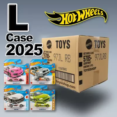 Hot Wheels Tekli Arabalar 2025 L Case - 72 Adetlik Kutu
