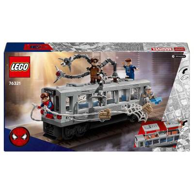 LEGO Marvel Örümcek Adam ile Doktor Oktopus Metro Sahnesi 76321 - 4