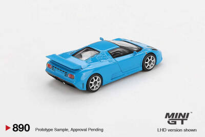 Mini GT 1/64 890 Bugatti EB110 Super Sport Blu Bugatti - 2