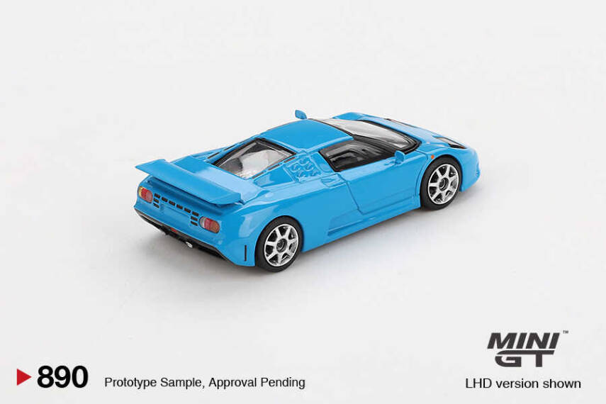 Mini GT 1/64 890 Bugatti EB110 Super Sport Blu Bugatti - 2