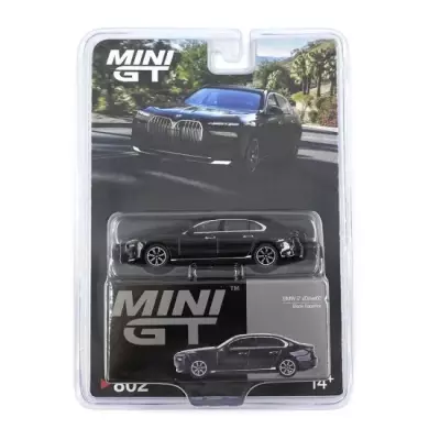 Mini GT 1/64 BMW i7 eDrive50 Black Sapphire - 3