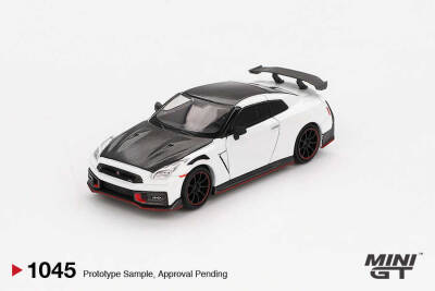MINI GT 1/64 Nissan GT-R Nismo 2024 Brilliant White Pearl - MGT01045