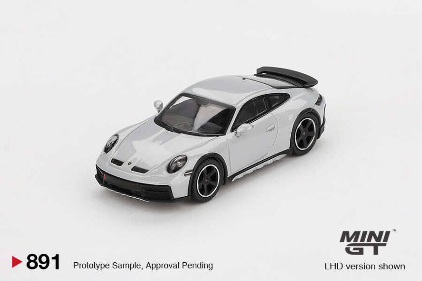 Mini GT 1/64 Porsche 911 Dakar Ice Gray Metallic - 1