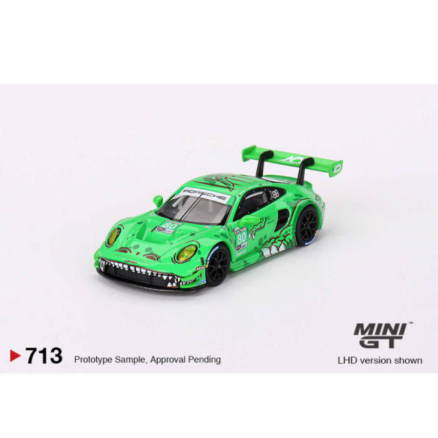Mini GT 1/64 Porsche 911 GT3 R #80 GTD AO Racing 2023 IMSA Sebring 12 Hrs - 1