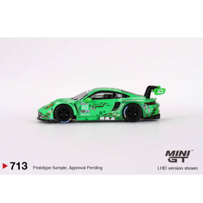 Mini GT 1/64 Porsche 911 GT3 R #80 GTD AO Racing 2023 IMSA Sebring 12 Hrs - 3