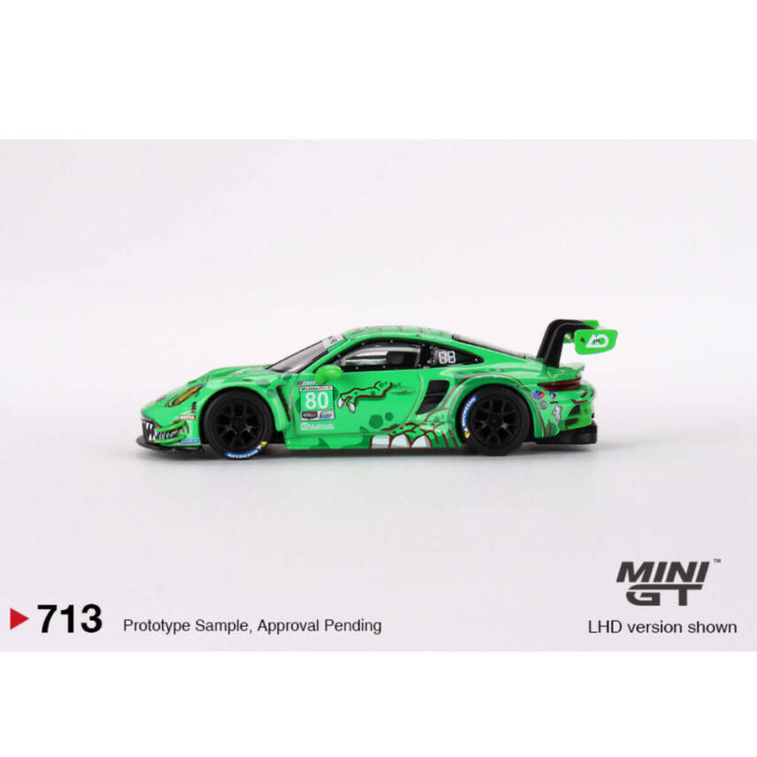 Mini GT 1/64 Porsche 911 GT3 R #80 GTD AO Racing 2023 IMSA Sebring 12 Hrs - 3