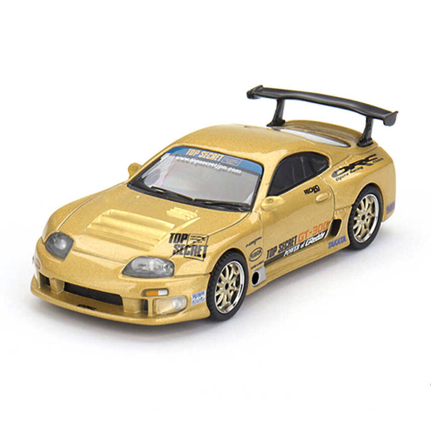 Mini GT 961 1/64 Toyota Supra (A80) Top Secret GT-300 Top Secret Gold - 1