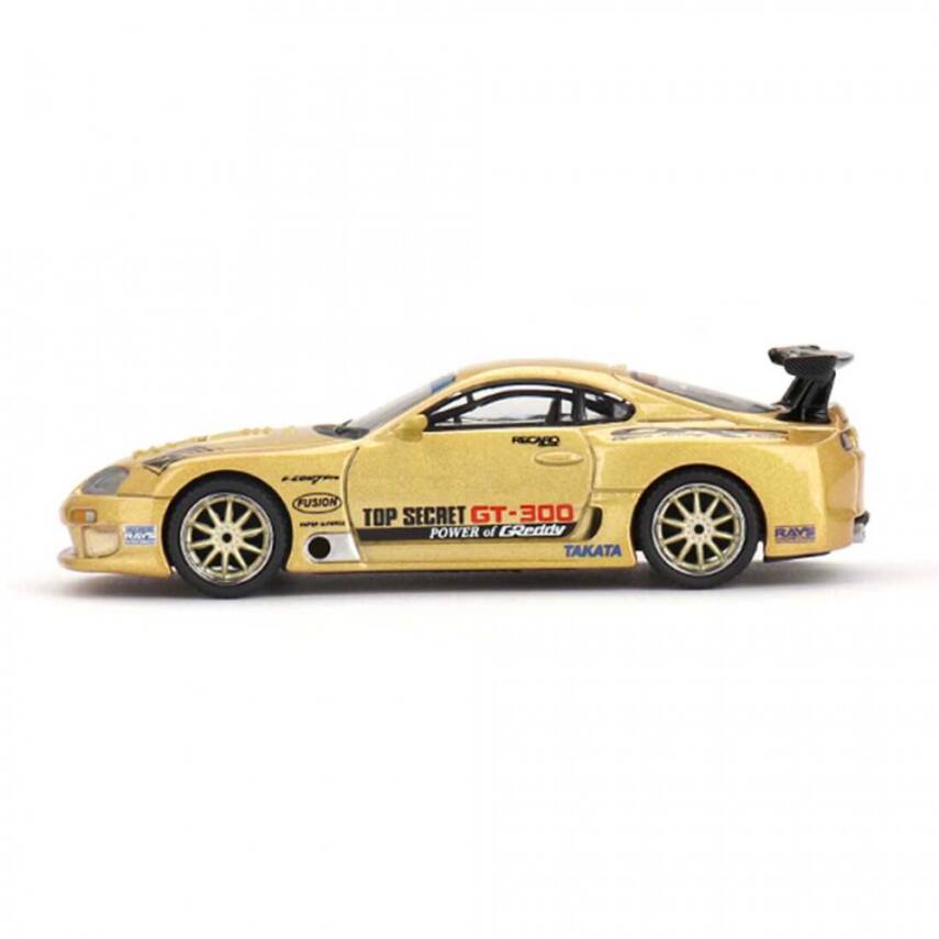 Mini GT 961 1/64 Toyota Supra (A80) Top Secret GT-300 Top Secret Gold - 3