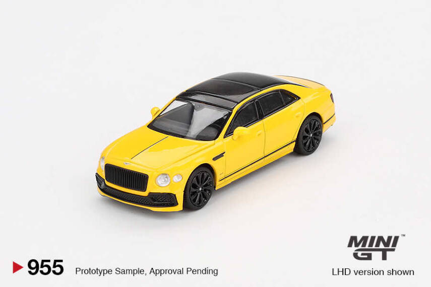 Mini GT Bentley Flying Spur Monaco Yellow 955 - 1
