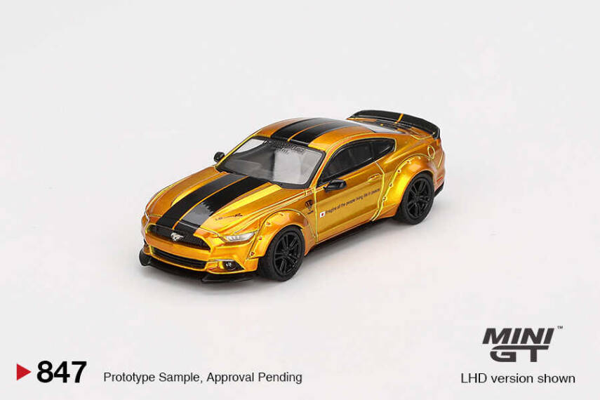 Mini GT Lb-Works Ford Mustang Lb Gold 847 - 1