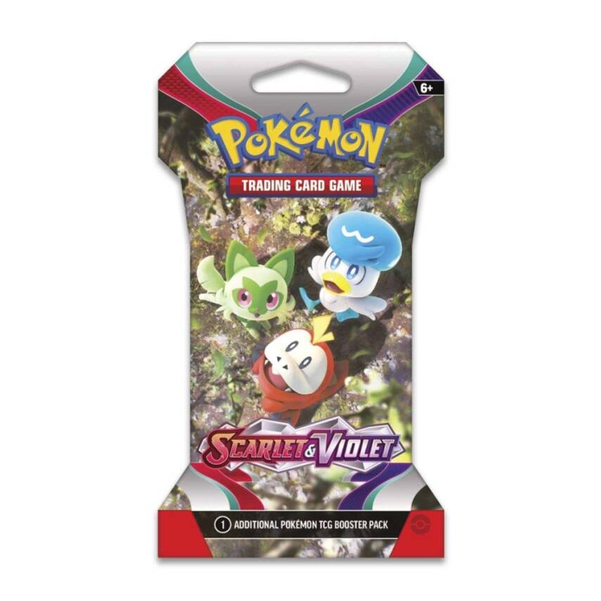 Pokemon Tcg Scarlet And Violet Sleeved Tek Booster Paket - 4