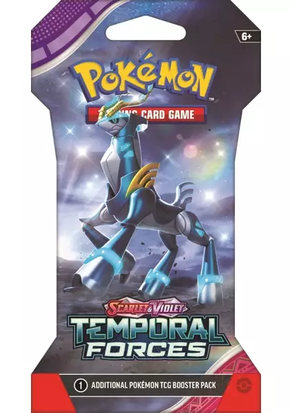 Pokemon Tcg Scarlet Violet Temporal Forces Sleeved Tek Booster Paket - 1