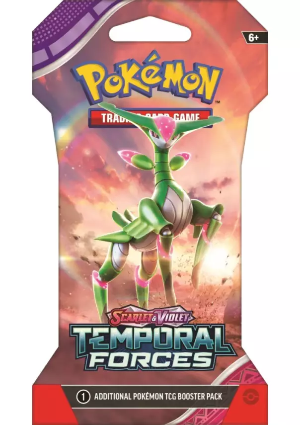 Pokemon Tcg Scarlet Violet Temporal Forces Sleeved Tek Booster Paket - 2