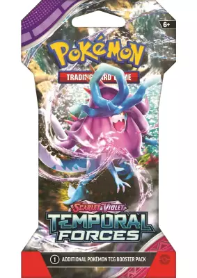 Pokemon Tcg Scarlet Violet Temporal Forces Sleeved Tek Booster Paket - 4