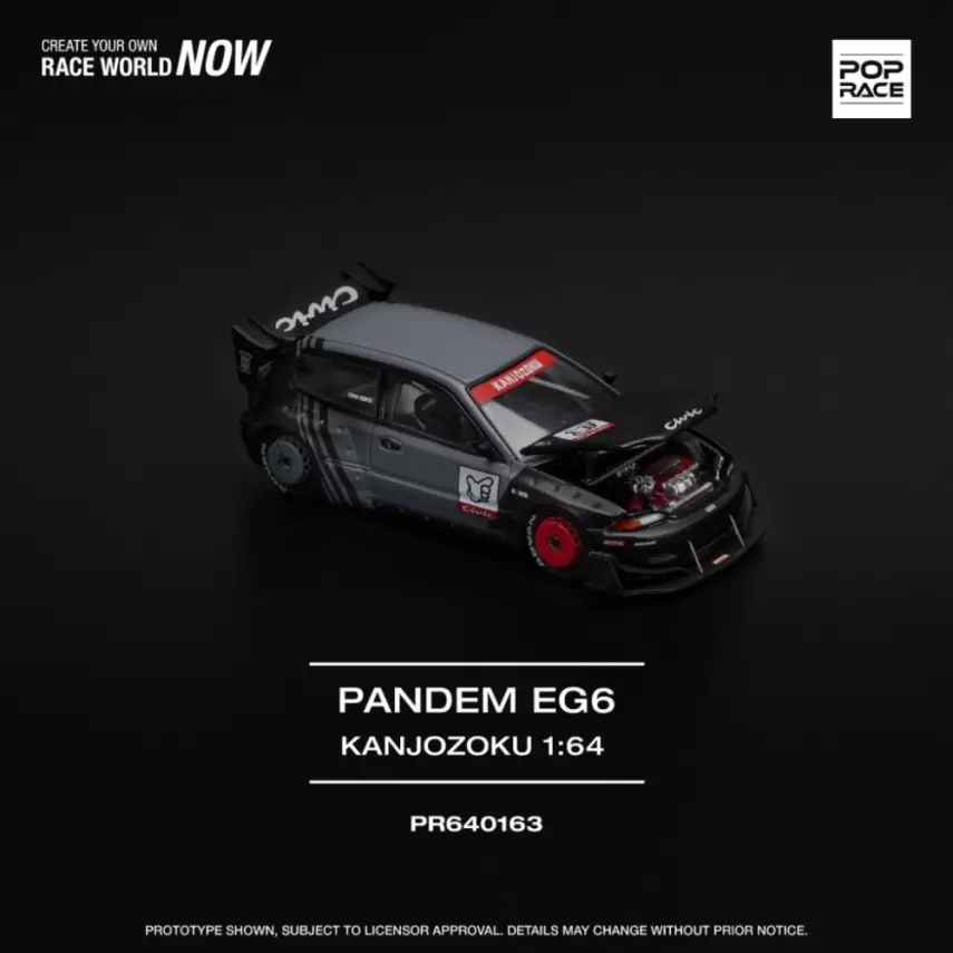 Pop Race 1/64 Pandem Civic Eg6 - 1