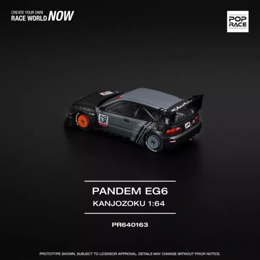 Pop Race 1/64 Pandem Civic Eg6 - 2