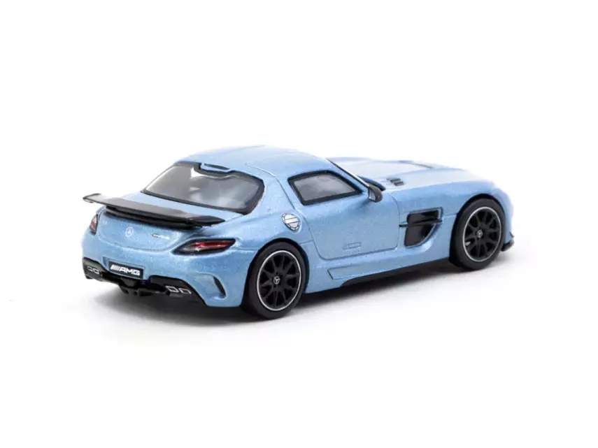 Tarmac Works 1/64 Mercedes-Benz SLS AMG Coupé Black Series Matte Blue - 2