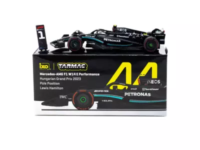 Tarmac Works X iXO Models 1/64 Mercedes-AMG F1 W14 E Performance Hungarian Grand Prix 2023 - 3