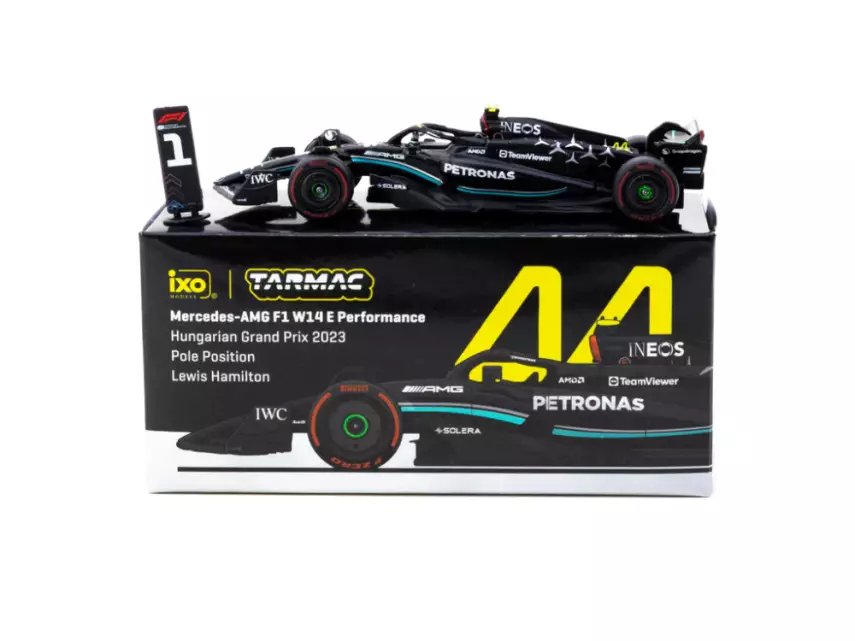 Tarmac Works X iXO Models 1/64 Mercedes-AMG F1 W14 E Performance Hungarian Grand Prix 2023 - 3